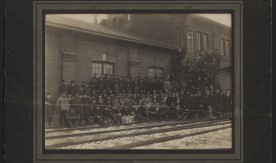 Pracownicy parowozowni w Lublinie, 1916